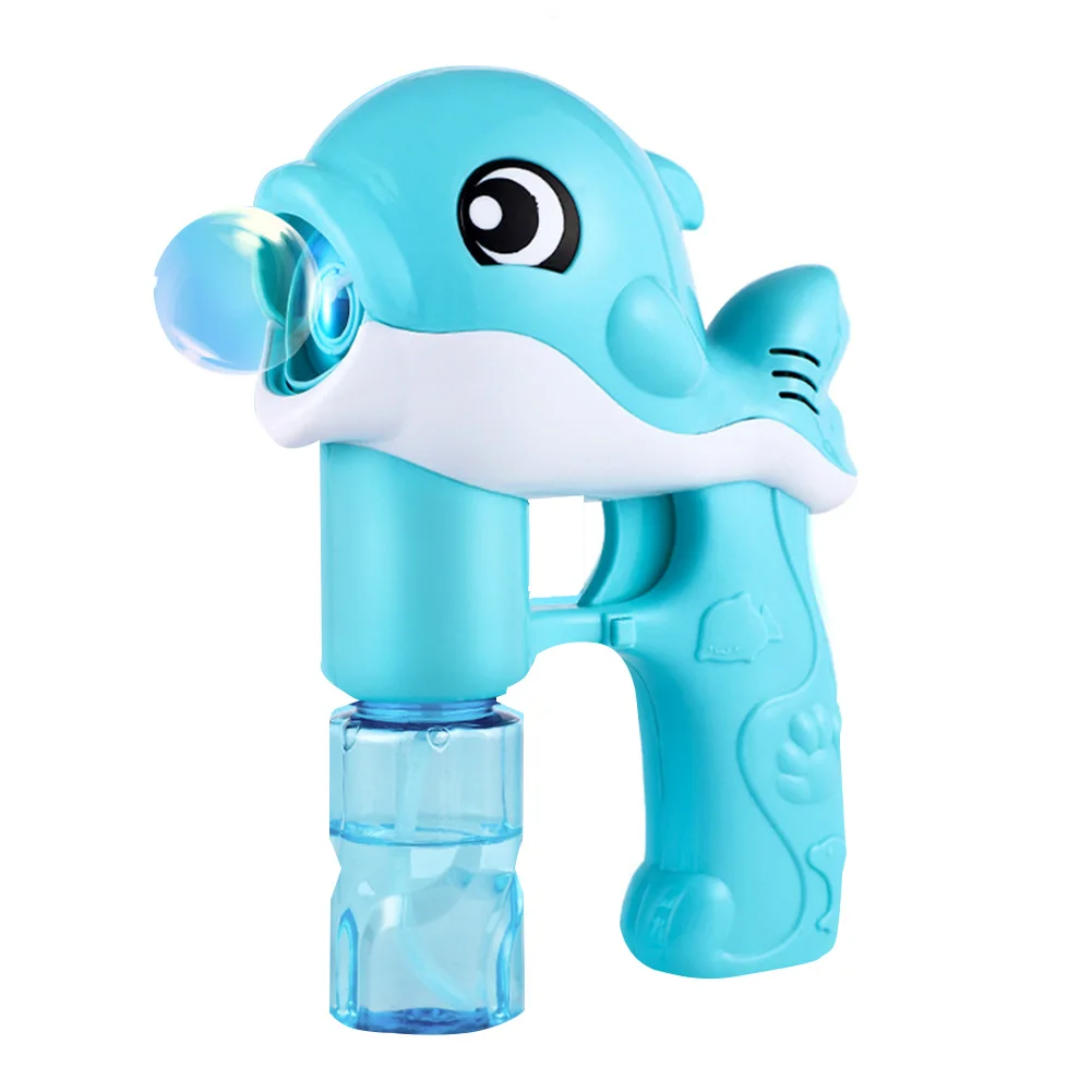 

HL196 2 Cartoon Home Music Play Square Party Cute Dolphin Soap Bubble Blowing Machine Electric Automatic Kids Toy Birthday Gifts
