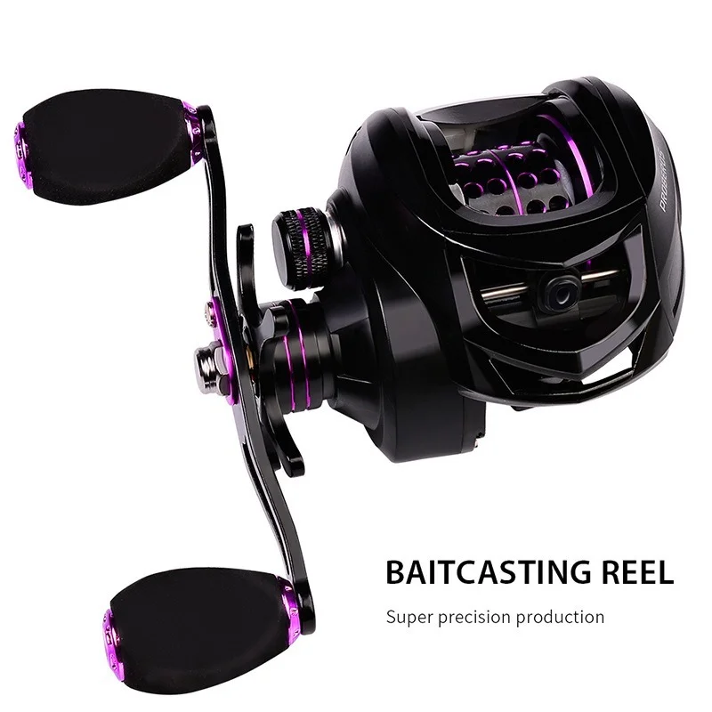 

PROBEROS new fishing reel 7:2:1 magnetic brake water drop wheel anti-explosion line sub-wheel 3+1 shaft 10KG fishing weight
