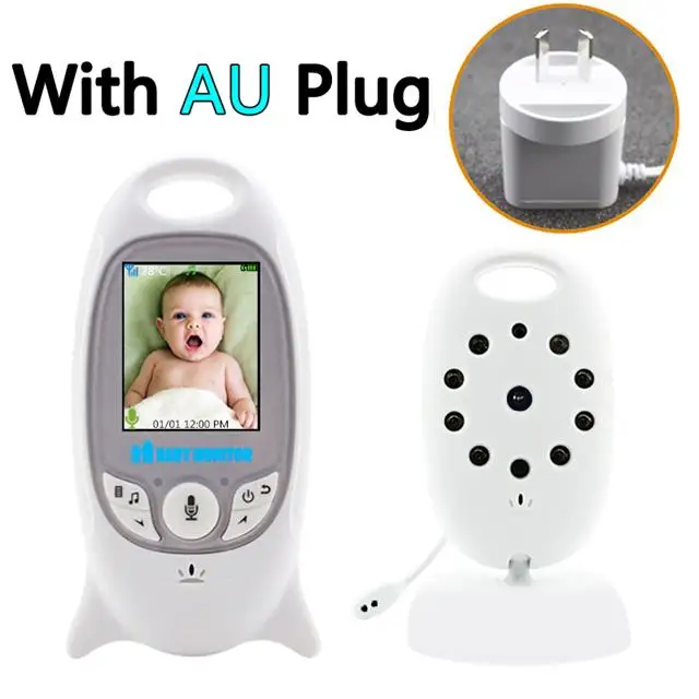 AU Plug Беспроводной видео цветной детский монитор ночного видения Детская камера безопасности V601 температура детский Eletronica - Цвет: AU Plug