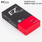 EZ Revolution тату иглы картридж 3,5 мм Средний конус #12 (0,35 мм) изогнутый Magnum (RM) для вращающейся машины и захватов 20 шт