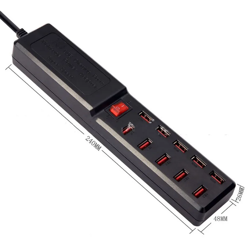 USB концентратор быстрой зарядки 10 портов 6A умная зарядная станция зарядное