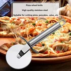 Резак для пиццы из нержавеющей стали, колесо для пиццы, слайсер для торта, хлеба, Пирогов, круглый нож, кухонный режущий инструмент, лопатка для торта, нож для пиццы