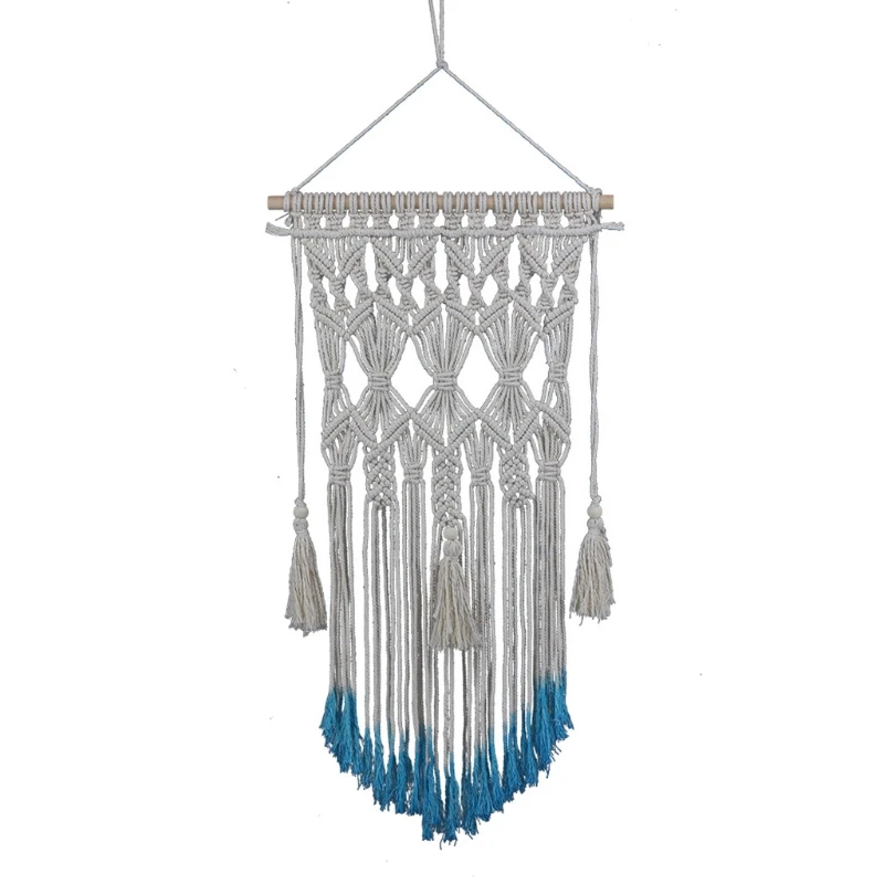 

Tassel Macrame Woven Wall Hanging Tapestry Boho Chic Bohemian Apartment Dorm Room Home Decoration Photo Props