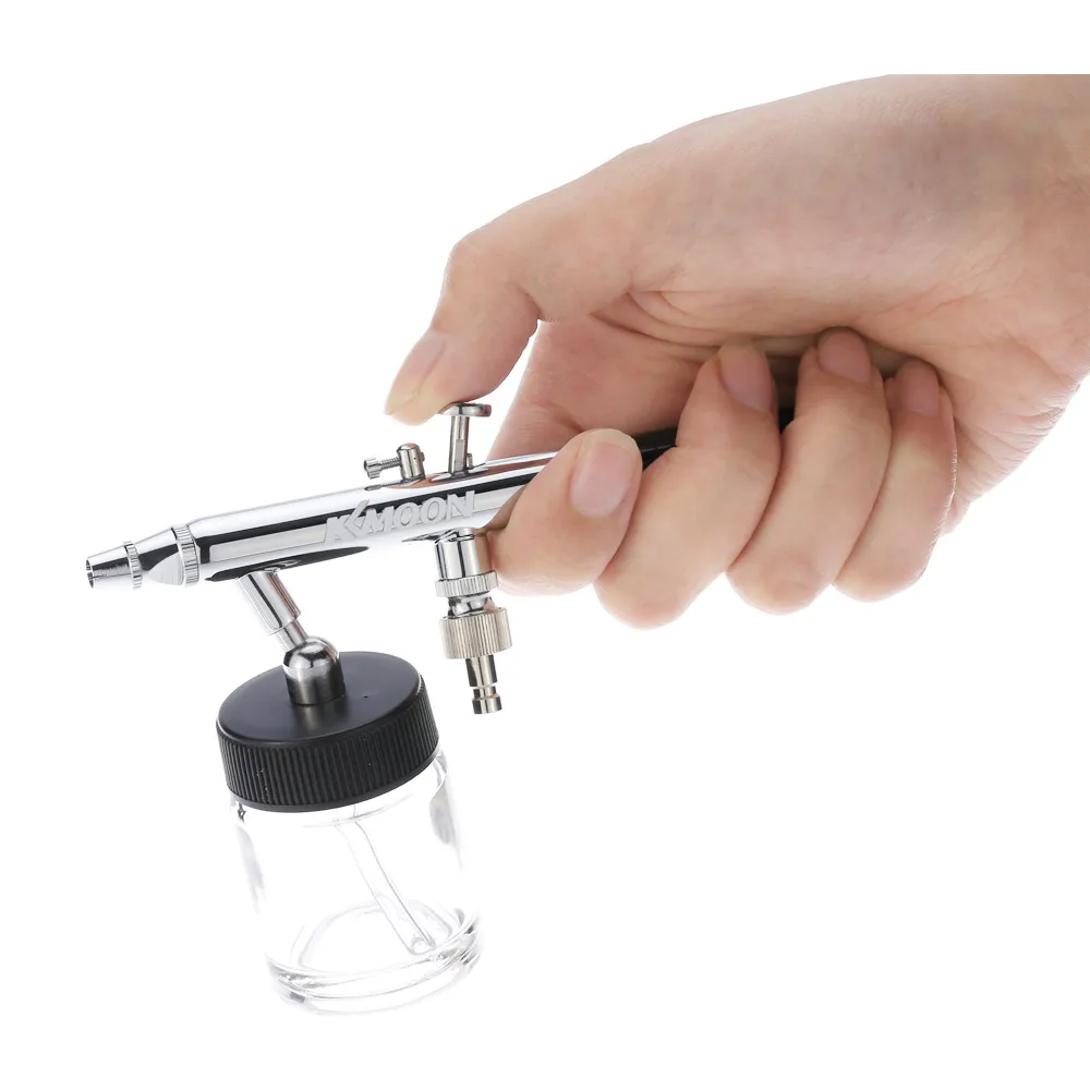 Сифон подачи двойного действия Аэрограф 0 35 мм Набор для макияжа торт