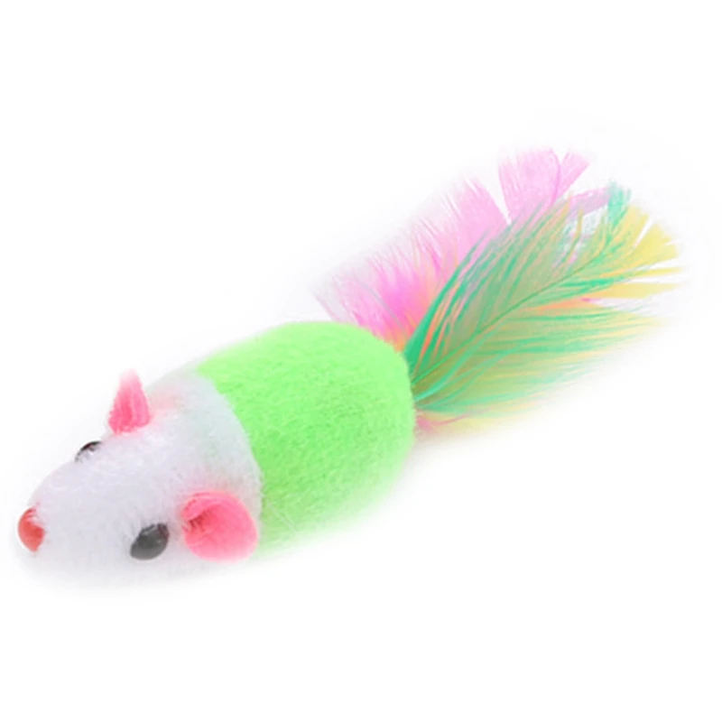 

Legendog 1 шт. забавная кошачья мышь, игрушка, искусственная плюшевая мышь, котенок, игрушка, перо, искусственная котенок, жевательная игрушка