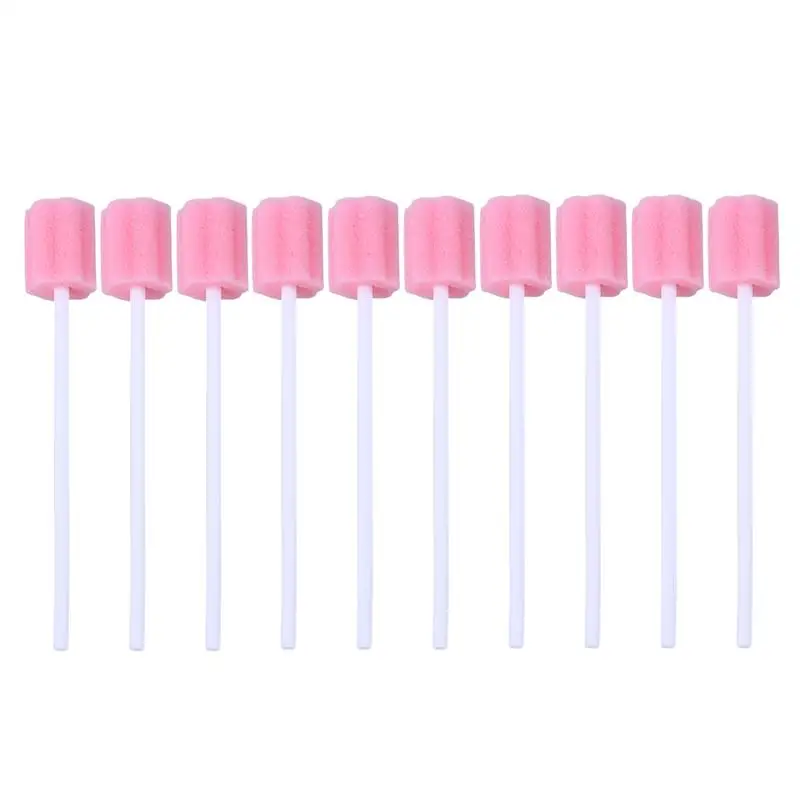 100 шт. одноразовые ватные тампоны губка карандаш очиститель ротовой полости