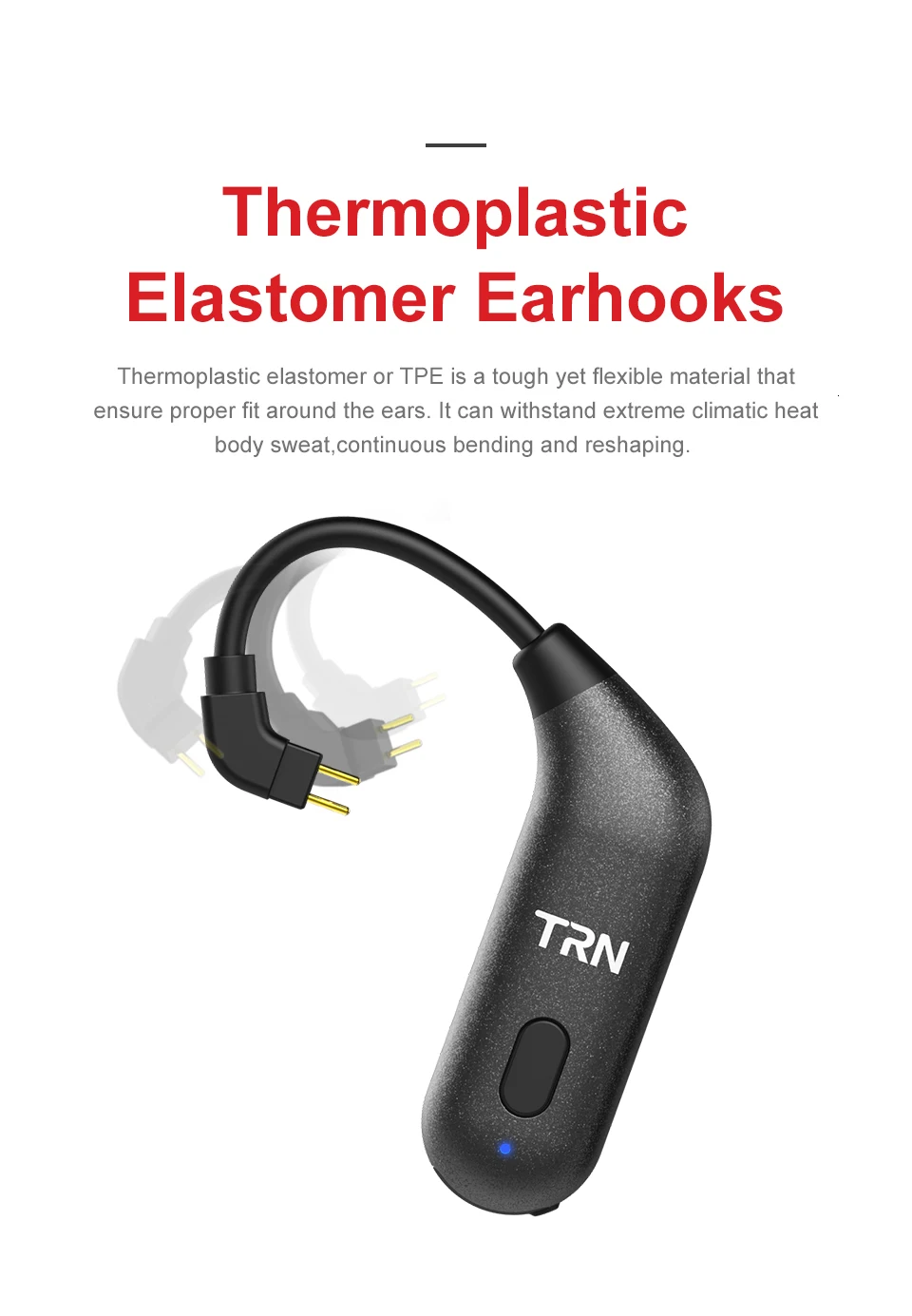 TRN BT20S APTX беспроводной Bluetooth 5,0 ушной крючок HIFI наушники 2PIN/MMCX разъем для TRN X6/IM1/IM2/V80/v30 Revonext QT5/QT2
