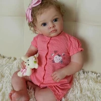 58 cm rebirth doll baby doll soft and cute cloth body realistic 3d skin paint and genesis paint art doll