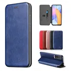 Чехол-книжка для Huawei Honor 10X Lite 9 9A 9C 9X 9S 10 10i 20S 20 30i 30 Pro Plus, кожаный, с магнитным держателем