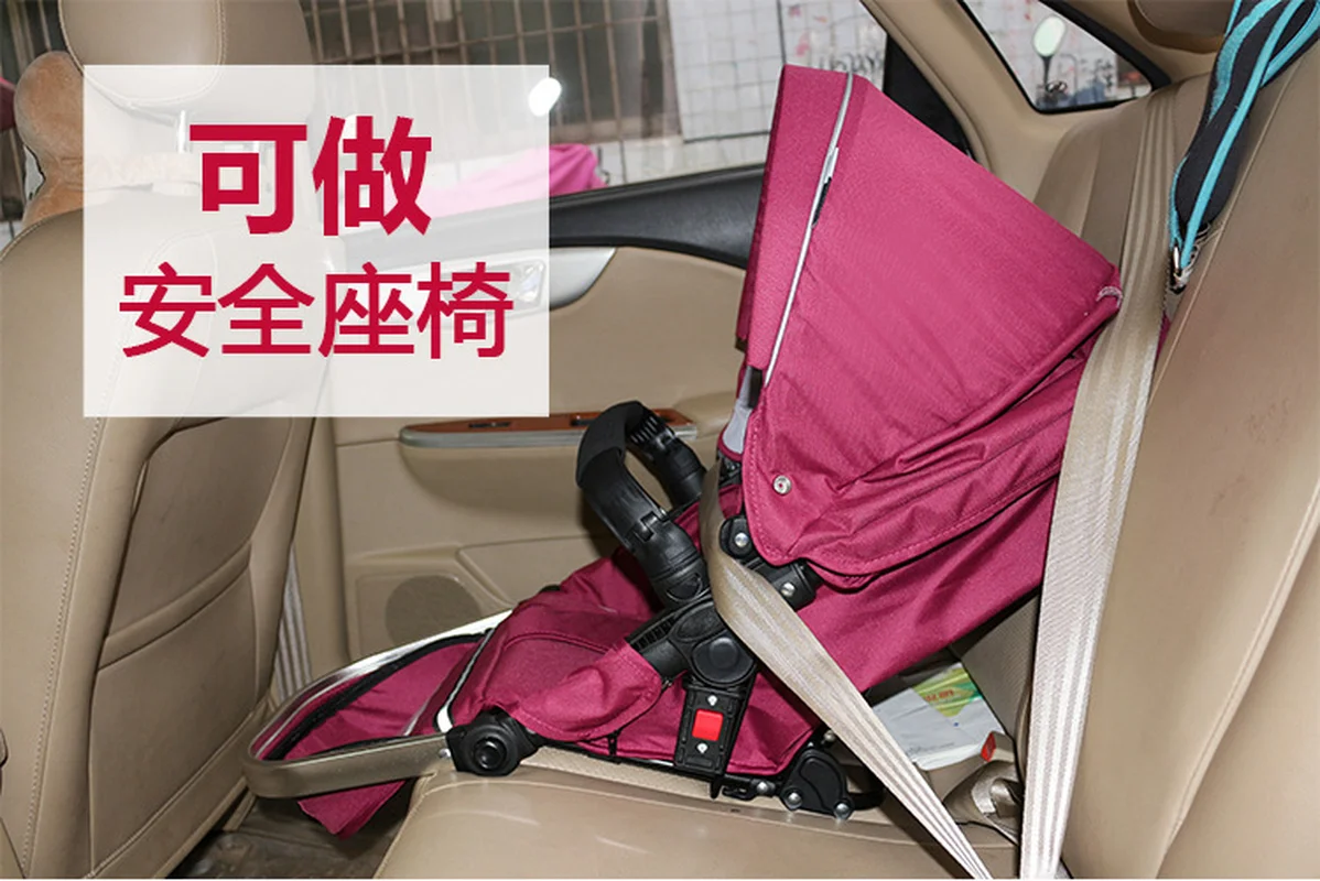 

poussette double Convertible Twin Baby Stroller Light Shock Absorber High Landscape Newborn Stroller Folding Four Wheels Pram