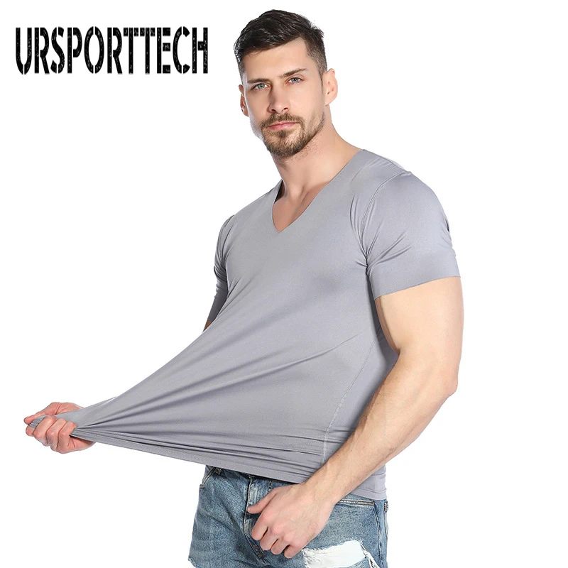 Футболка URSPORTTECH мужская с короткими рукавами брендовая эластичная дышащая