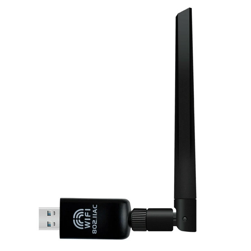 Беспроводной адаптер для ПК 1200 Мбит/с USB Wi Fi сетевая LAN карта двухдиапазонный 2 4