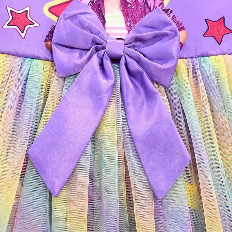 

Girls Jojo Siwa Dress Girls Bow Vestidos Kids Party Birthday Dress Children Dresses Girls Christmas JOJO Siwa Princess Dress