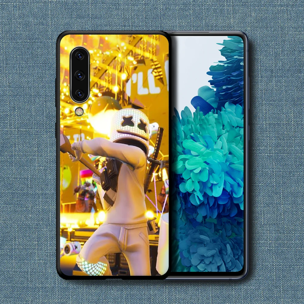 

DJ Marshmello Phone Case For Samsung Galaxy A 3 5 7 8 10 20 20E 21S 30 30S 40 50 51 70 71 black Funda Pretty Coque Soft Back Tpu