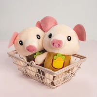 cute pig plush toy key pendant plush doll backpack ornaments childrens play house toys childrens gifts cute mini doll