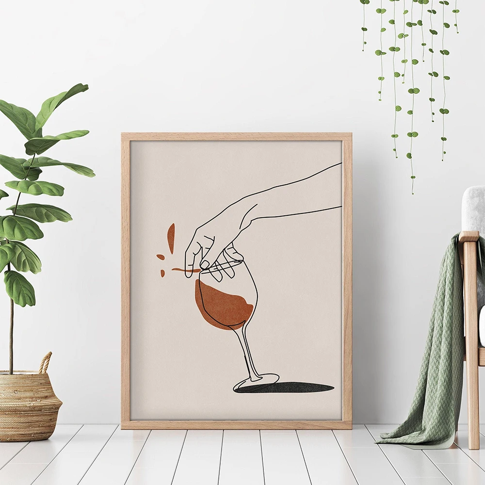 Абстрактная картина в стиле бохо современное изображение на холсте среднего