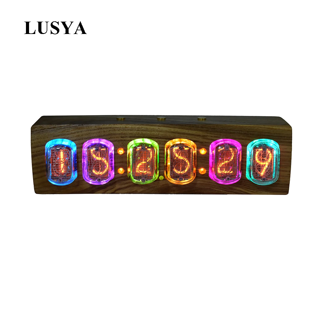 Lusya индукционный выключатель в 12 светящаяся трубка трубки электронные часы с