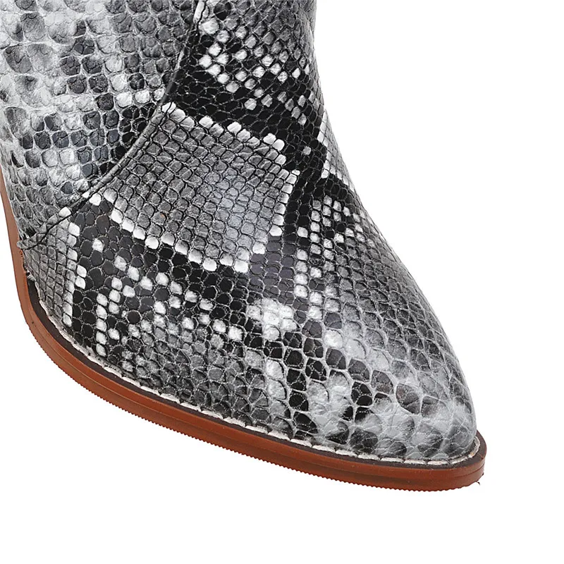 Женские сапоги до колена ASUMER осенне-зимние больших размеров 34-48 с заостренным