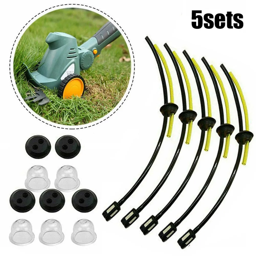 

Pipes Fuel Filter Kit Primers Bulbs Fuel Hose Rubber Grommet Seals 5 Pcs