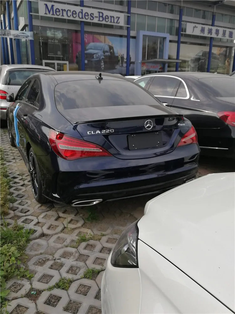 Для 2014-2017 Mercedes-Benz W117 CLA 260 220 200 180 спойлер на крыше ABS Материал заднее крыло