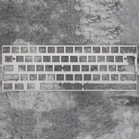 alps 60 stainless steel plate mechanical keyboard plate support xd60 xd64 2 25u 2u left shift support kinds of layout