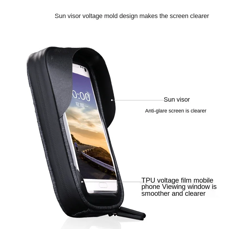 

Bicycle Saddle Bag Waterproof Mobile Phone Front Beam Bag Mountain Bike Bag Cycling Fixture Tool Bicycle Bag bike basket front