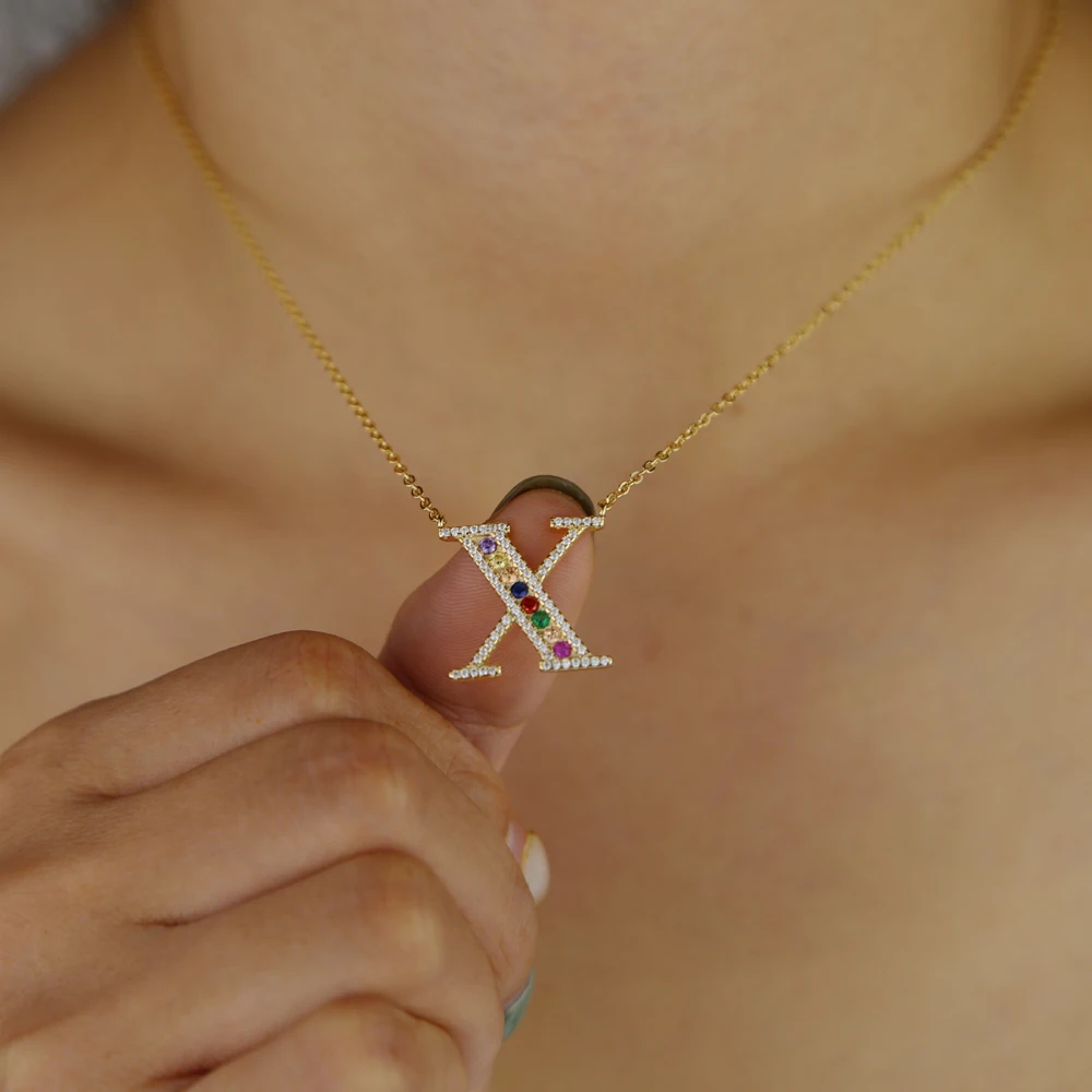 Модные 26 оригинальные блестящие кулоны AAA + с фианитом Красочные Подвески