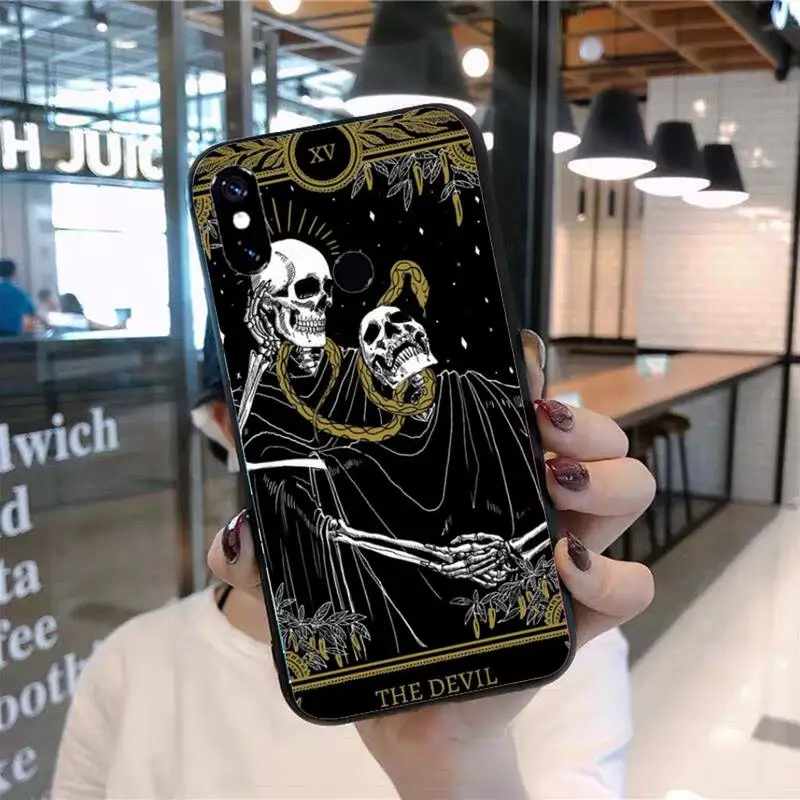 

skull Tarot Phone Case For Xiaomi Redmi 7 8 9t 9se k20 mi8 max3 lite 9 note 9s 10 pro