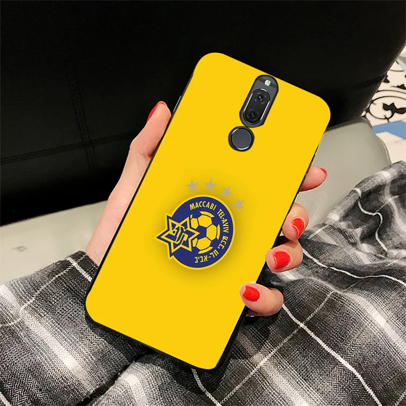 Чехол для телефона FC Maccabi Tel Aviv Huawei P10 P20 P30 Pro черный мягкий чехол из ТПУ DIY Honor 10 8 20 V10