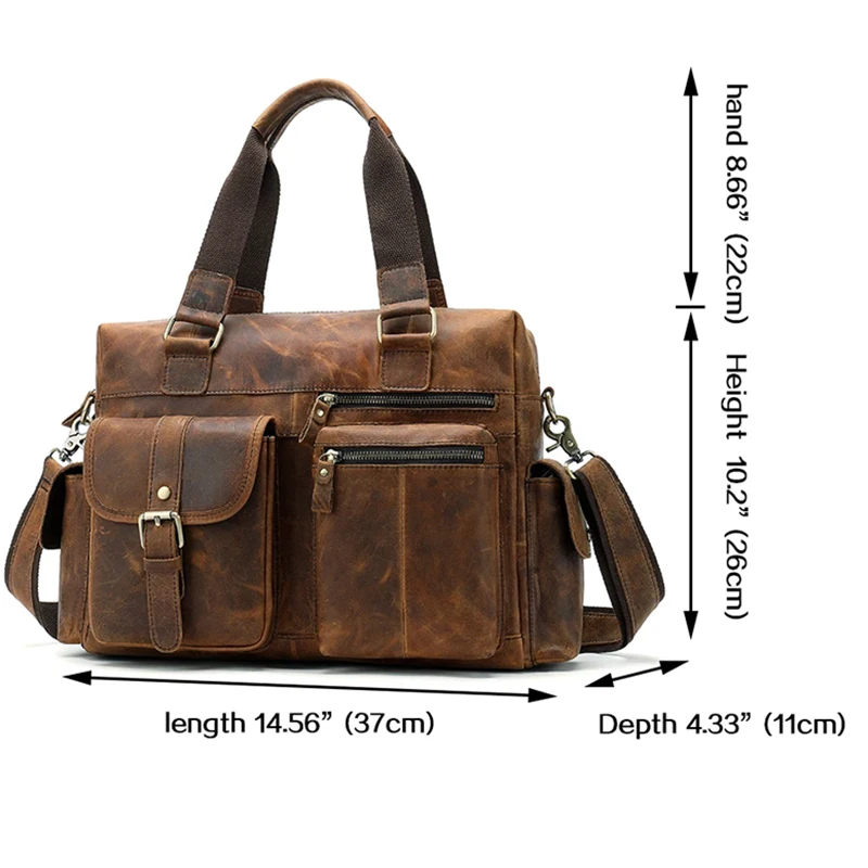 MVA мужской портфель из натуральной кожи большая сумка мессенджер Мужская офисная