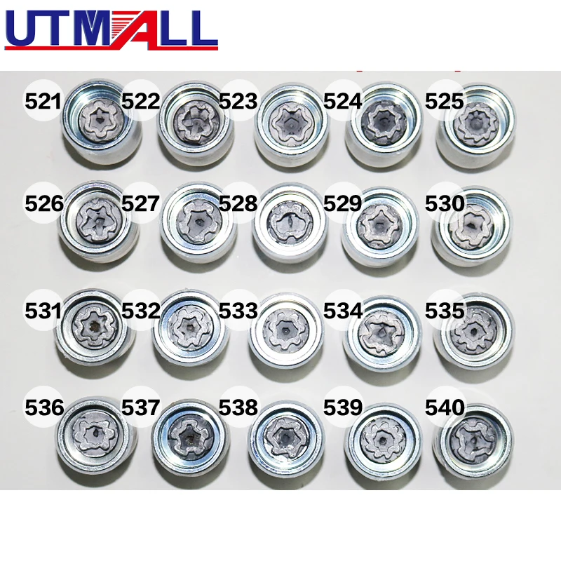 21 шт. автомобиль Стопорная гайка колеса инструменты для демонтажа ключ сокета