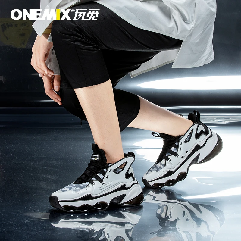 

ONEMIX Running Shoes for Men Hight Increase 7 cm Air Cushion Fashion Original Wing Reflective Sport Shoes Walking Sneakers Women