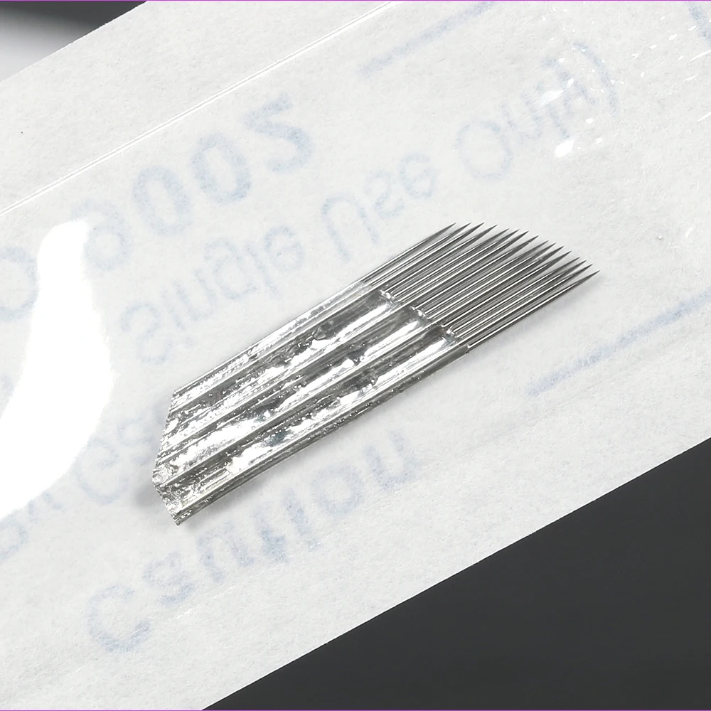 10 шт. иглы для перманентного макияжа бровей 3 ряда|blades for microblading|needle blademakeup needles |