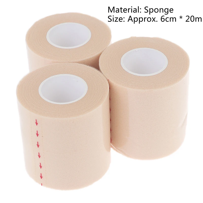 

6CM*20M PU PU foam bandage Elbow & Knee Pads Film Foam Underwrap Sports Pre-Wrap for Athletic Tape
