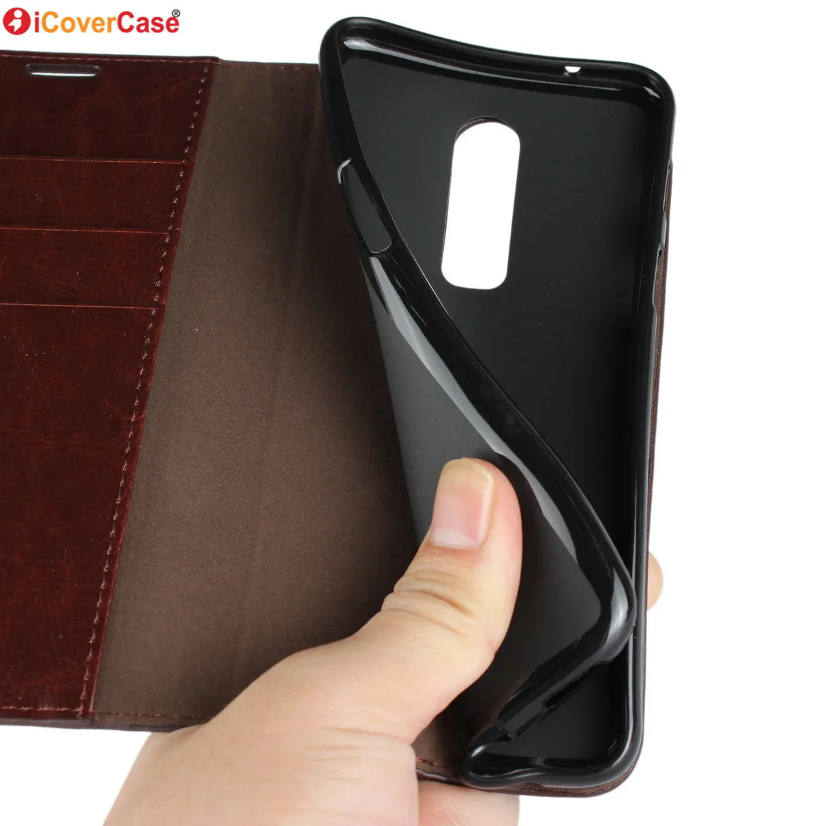 

Luxury Leather Cases For Oneplus 6 One Plus Six Case Wallet Cover Mobile Phone Accessory Card Slot Stand Coque Etui Capa Hoesje