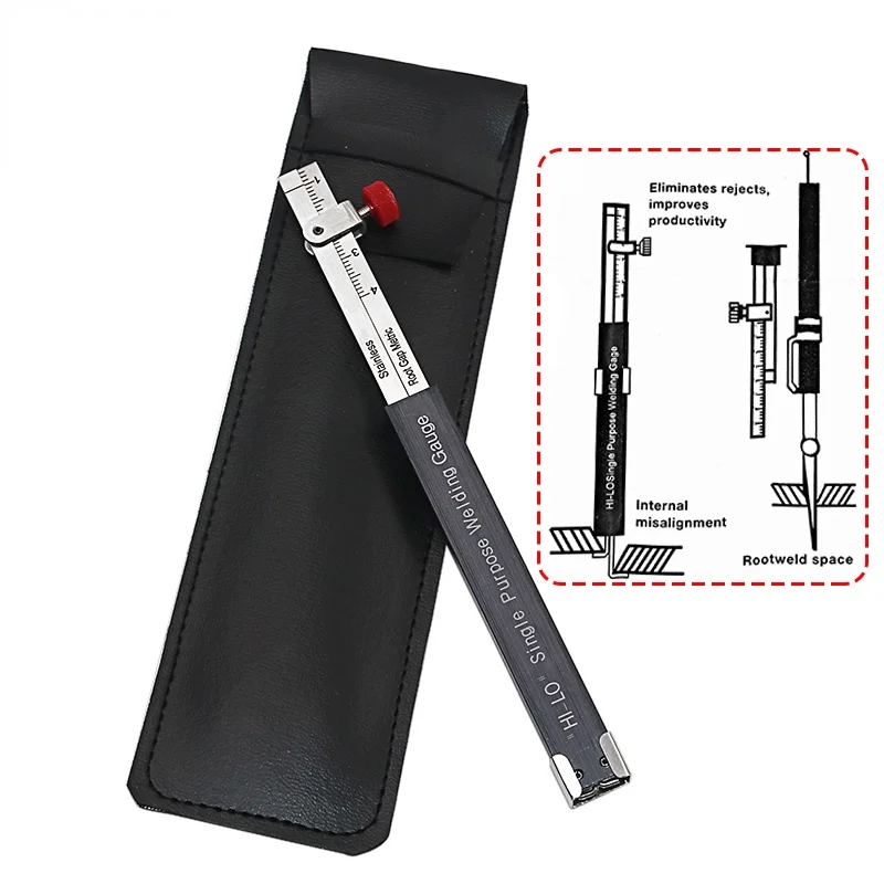 

Welding Inspection Scale Small Height Gauge HI-LO Dedicated Internal Welding Ruler Metric Size