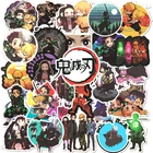 Стикеры японские аниме рассекающий демонов для холодильника, автомобильного шлема, Подарочная коробка сделай сам, для велосипеда, гитары, детские игрушки, наклейки, 103050 шт.