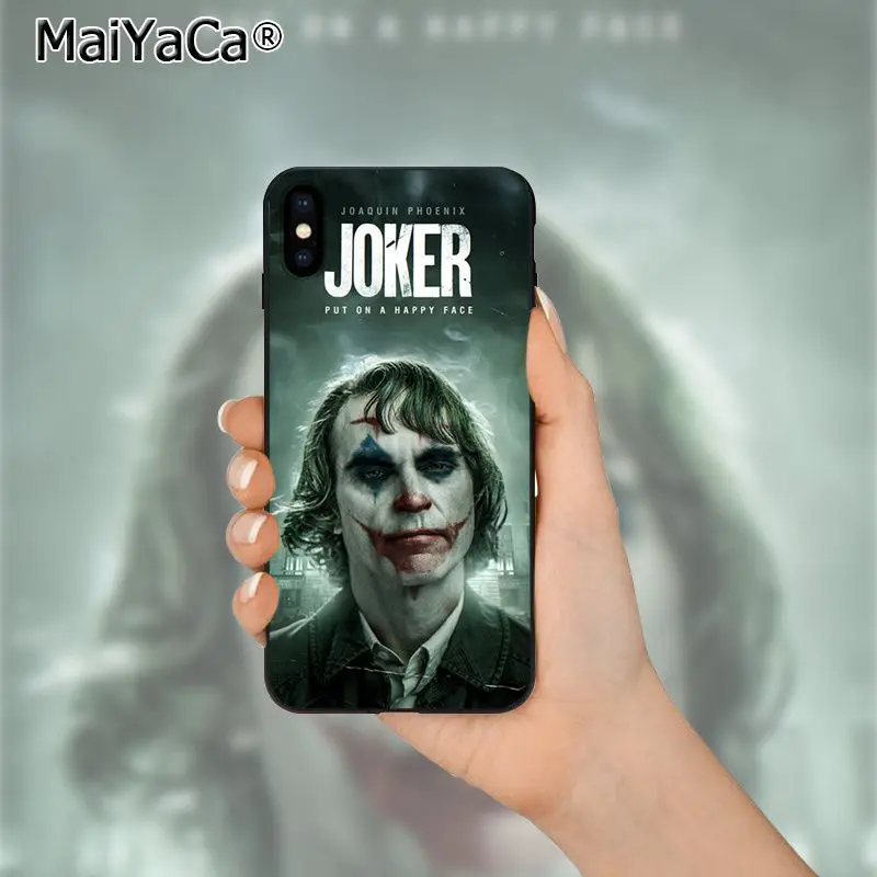 Мягкий силиконовый чехол MaiYaCa Joker Movie из ТПУ для iPhone X XS MAX 6 6s 7 7plus 8 8Plus 5 5S SE XR 11 11pro