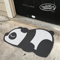 cute panda can be cut door mat carpet non slip pvc silk loop entrance door mats household floor mats carpet kitchen mat bath mat