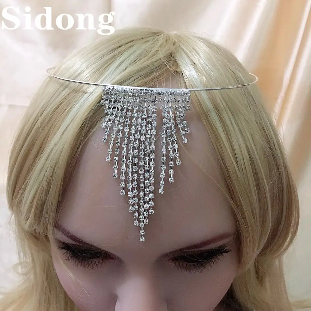 

Fashion Rhinestone tassel hair accessories crystal hair accessories Bridal Hair Accessories Bridal Headband Wedding Hair Jewelry
