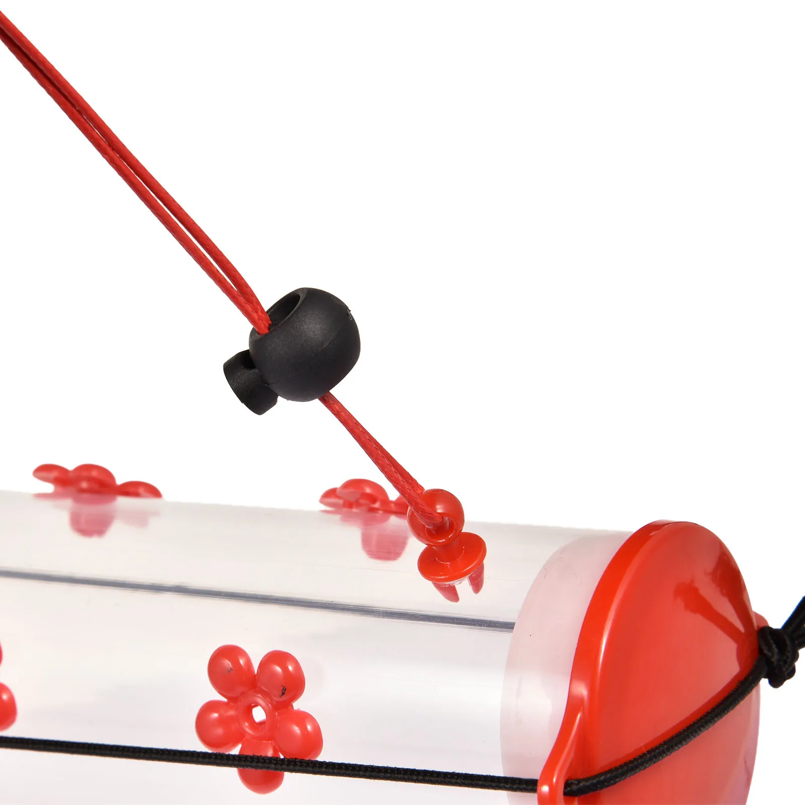 

Hummingbird Hanging Feeder Garden Red Transparent Bird Feeding Pipe Easy To Use For Outdoors Patio Yard Gardening Tools 2021 New