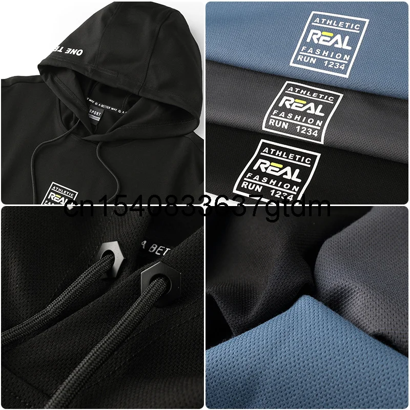 

2021 spring new men's fat plus size fashion casual hooded Pullover