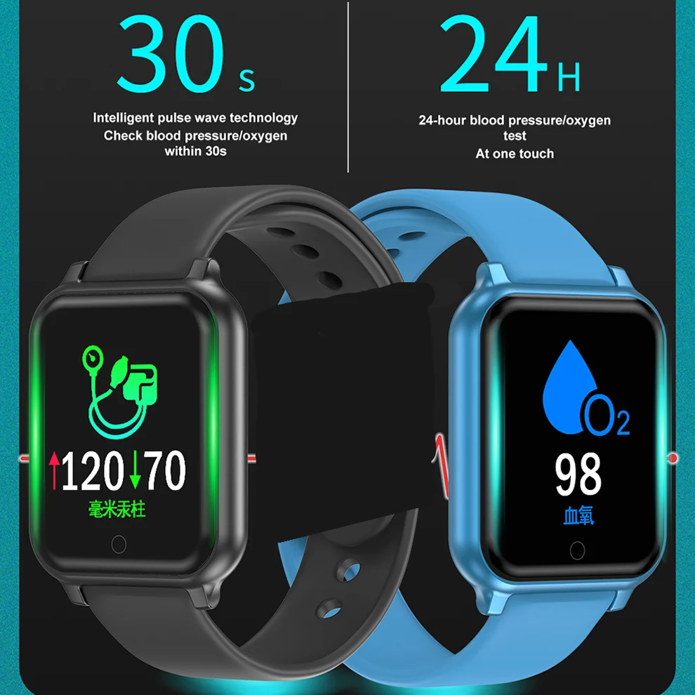 

T70 Smart Watches Waterproof Sports Heart Rate Call Reminder Monitor Blood Pressure Heart Rate Tracker Women Men for Android Ios