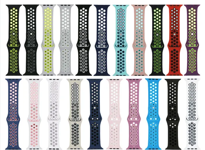 Спортивный ремешок для часов для apple watch группа 4 5 44 мм 40 мм, 42 мм, 38 мм, версия наручных часов iwatch, браслет series 5/4/3/2/1 силиконовый ремешок для часов с резиновой лентой