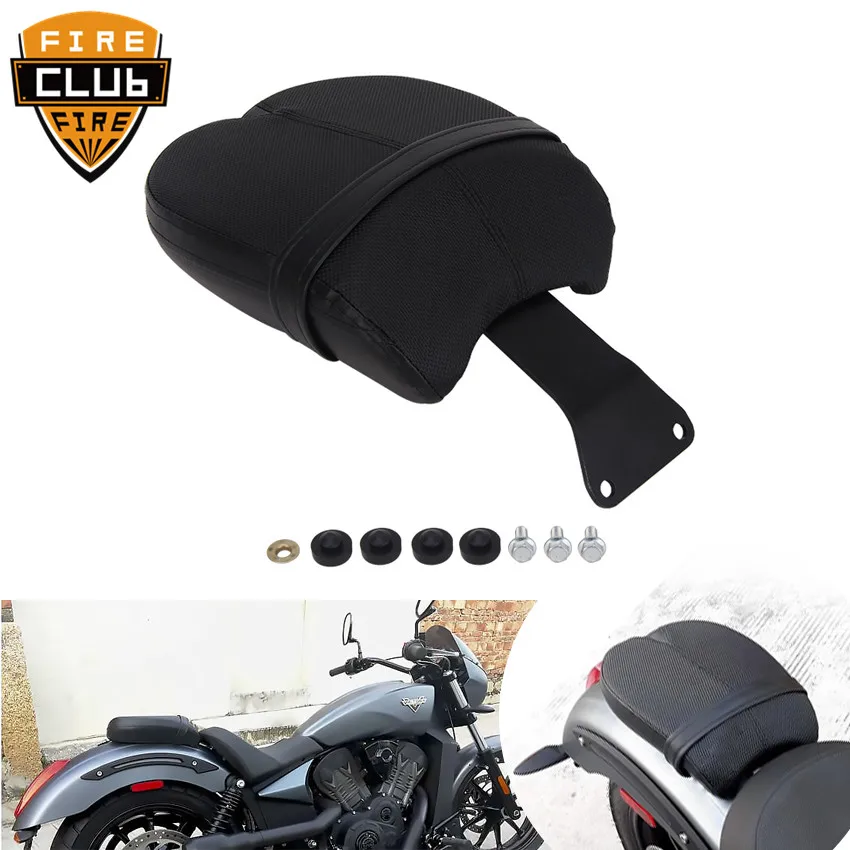 

Кожаное заднее пассажирское сиденье, черная подушка для седла для моделей Victory Octane 2017, аксессуары для мотоциклов