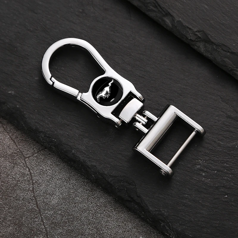 

1pcs Metal Split Holder Key Ring Car Keychain for Dodge Caliber Challenger Charger Caravan Ram 2500 1500 N100 Car Accessories