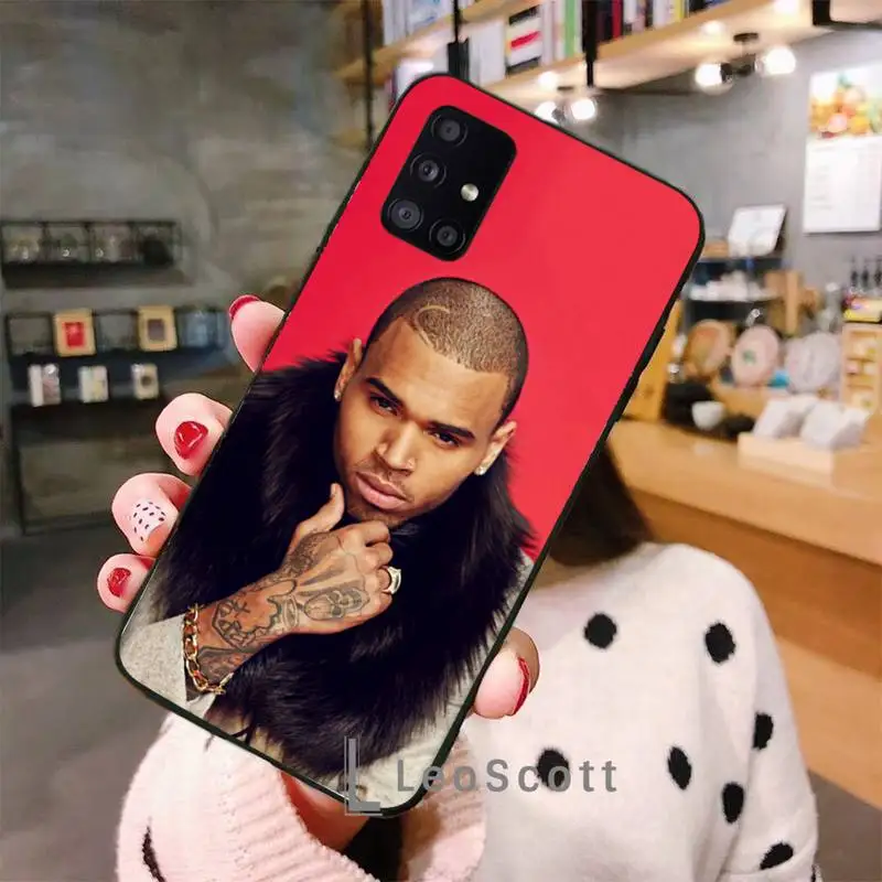 

Chris Brown Rap Hot singer Phone Case For Samsung S6 S7 edge S8 S9 S10 e plus A10 A50 A70 note8 J7 2017