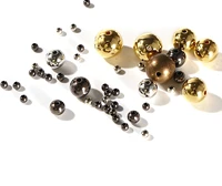 new 34681012mm 30 500pcs goldgun metal color ccb round seed spacer beads for jewelry making diy wholesale