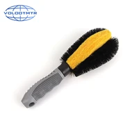 car microfiber wheel tire rim brush cleaner portable with abs handle for auto cleaning wash detailing clean detail washing
