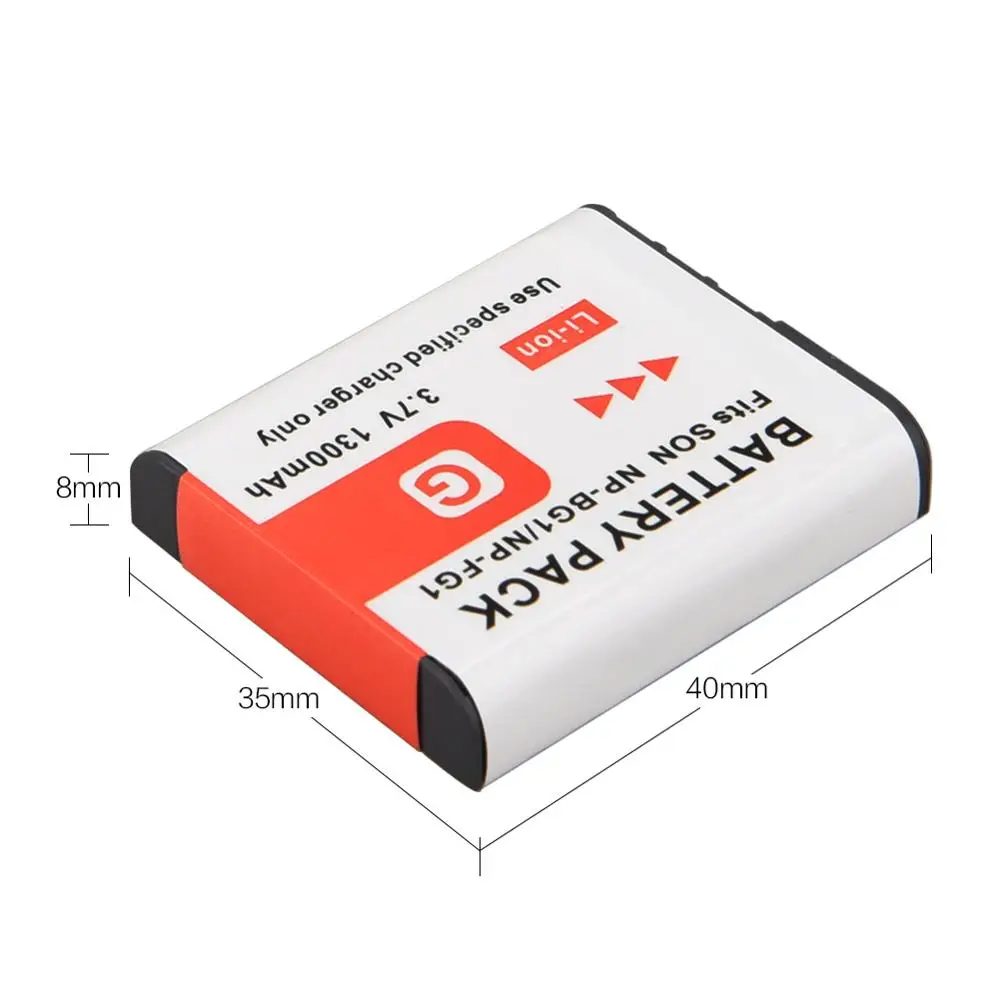 2 шт. 3 7 V Batteria NP-BG1 NP BG1 NP-FG1 батарея для цифровой камеры + зарядное устройство Sony 1300mah